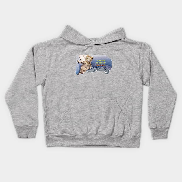 You're Freakin' Meowt Kids Hoodie by PersianFMts